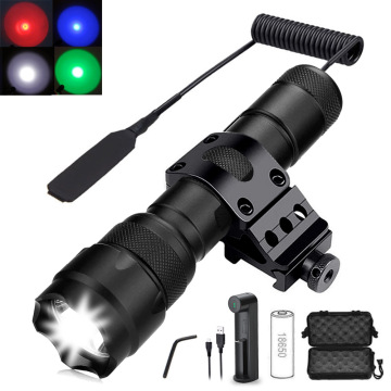 WF-502B T6 LED լապտերի հավաքածու՝ լարային անջատիչով