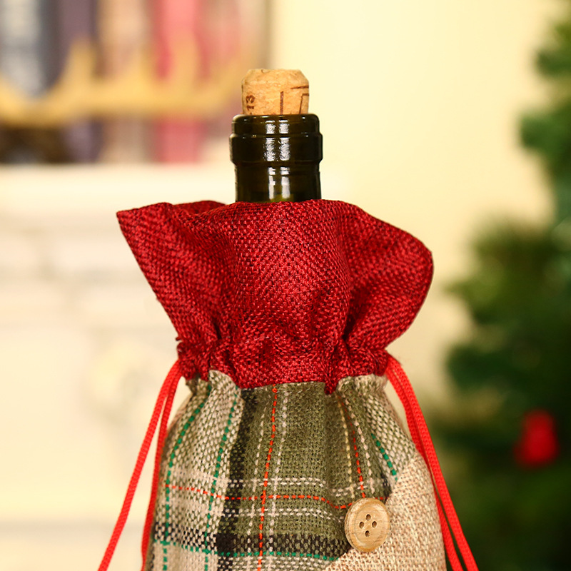 Set Champagne Bottle Set Wine Bottle Drawstring Pocket