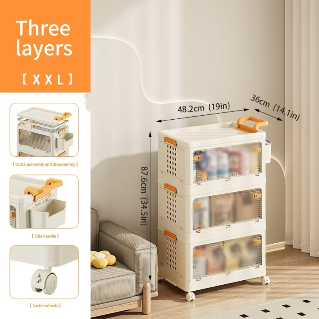 Children's Folding Storage organizer Cabinet - Picture 9 of 9