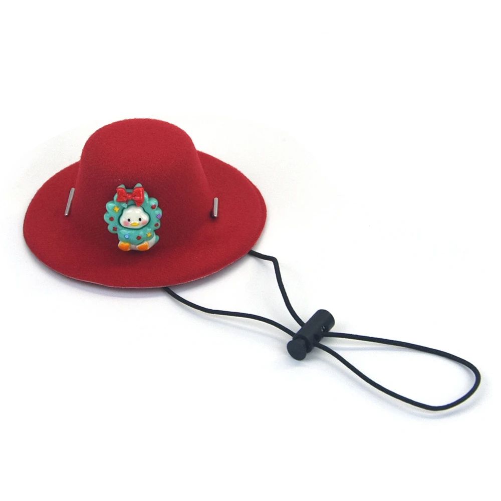 Pet Christmas Hat Felt Cloth Soft Cute Decorate Cosplay Dog Clothing Accessories Cat Festival Grooming Hat Supplies New Year Garland Duck - Shop at LoveMi