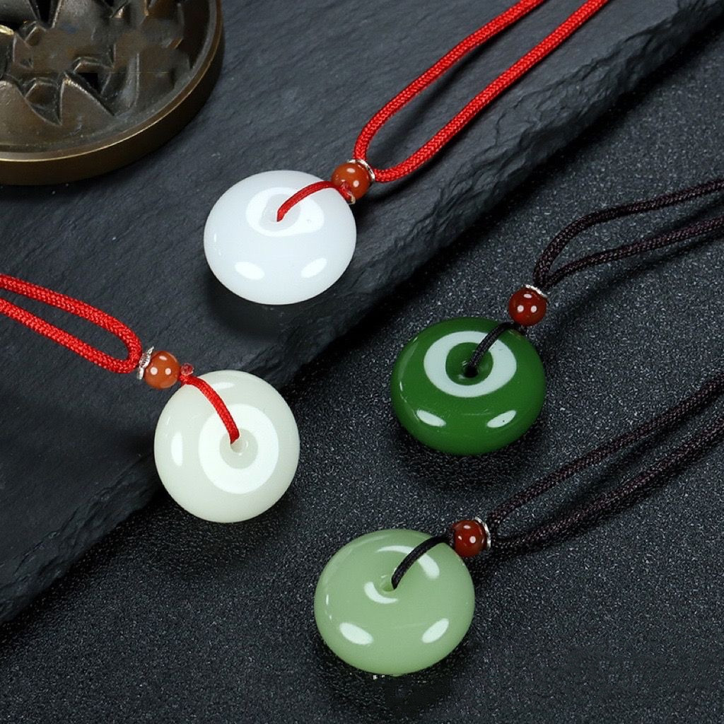 Title 6, Peace Buckle Jade Pendant Couple Pendant