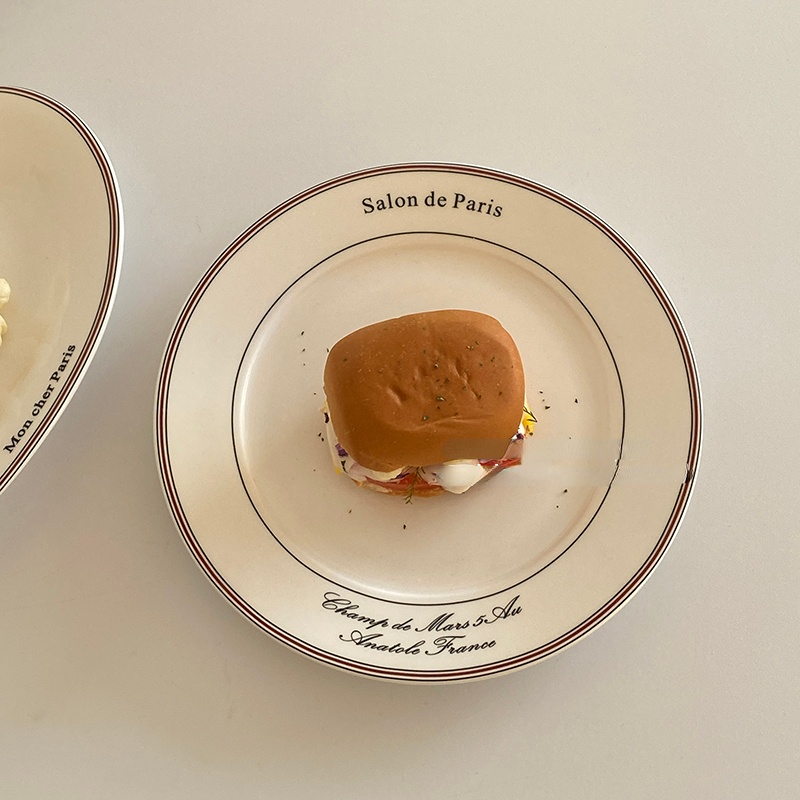 صحن خزفي تصميم الحروف الكورية الإسكندنافية الغربية