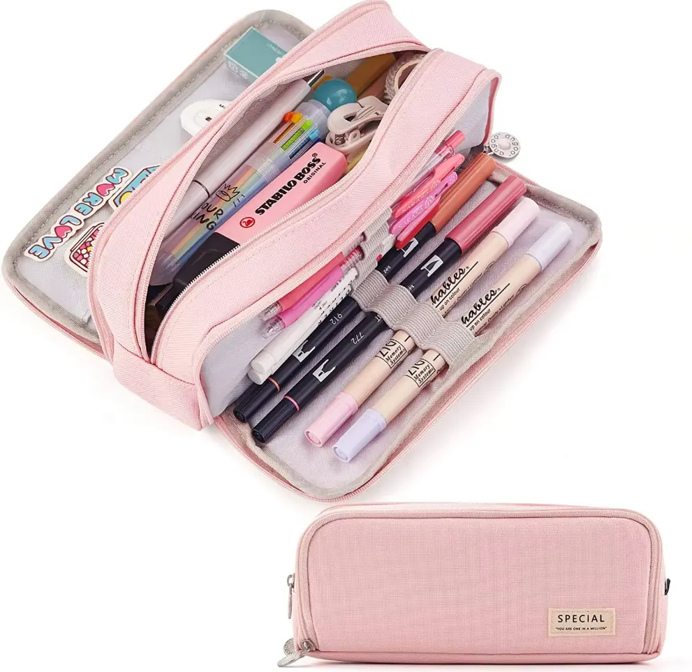 Ankou Simple Large-capacity Multi-layer Pencil Case, Multi-functional