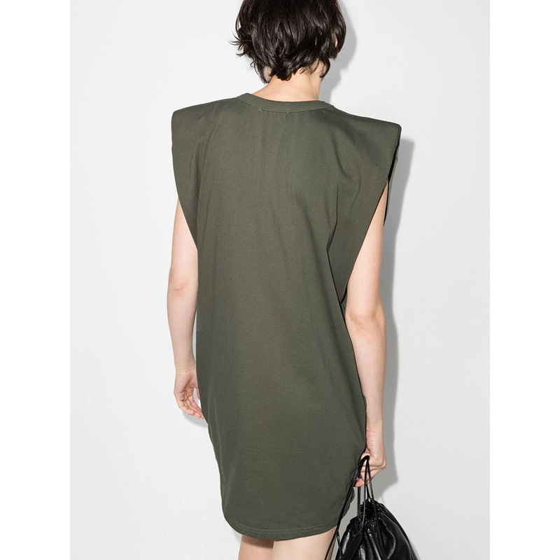 Shoulder-Padded T-Shirt Dress