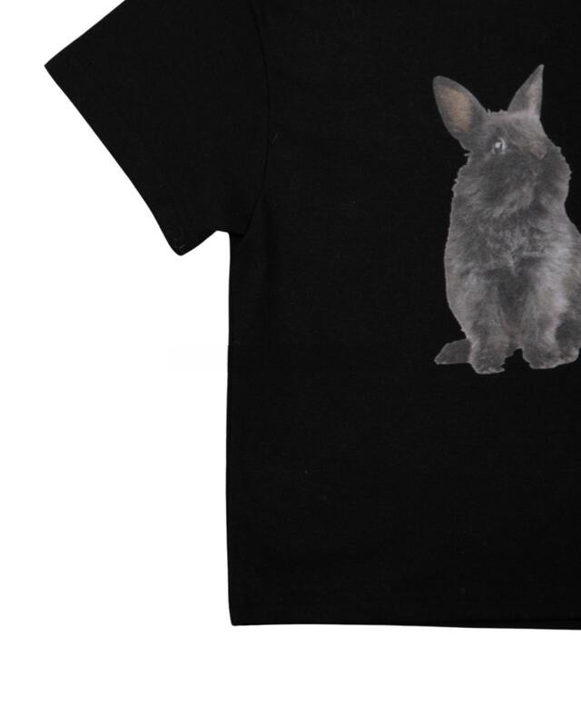 Title 2, Simple And Cute Little Black Rabbit Print All-m...