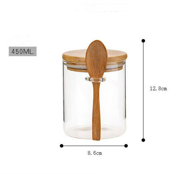 Single sealed jar with scoop