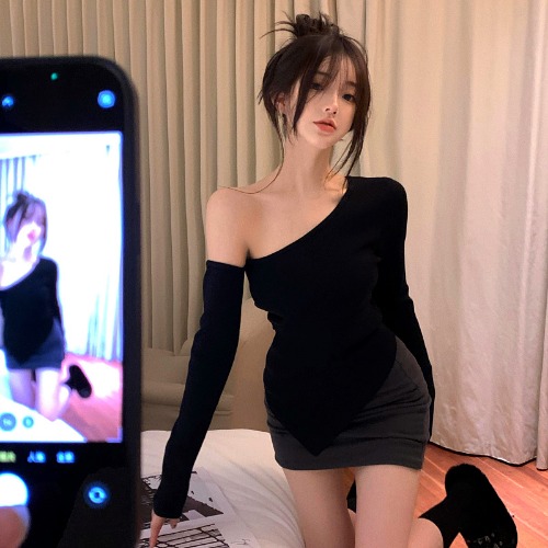 Hot Girl Niche Knitted Sweater Top