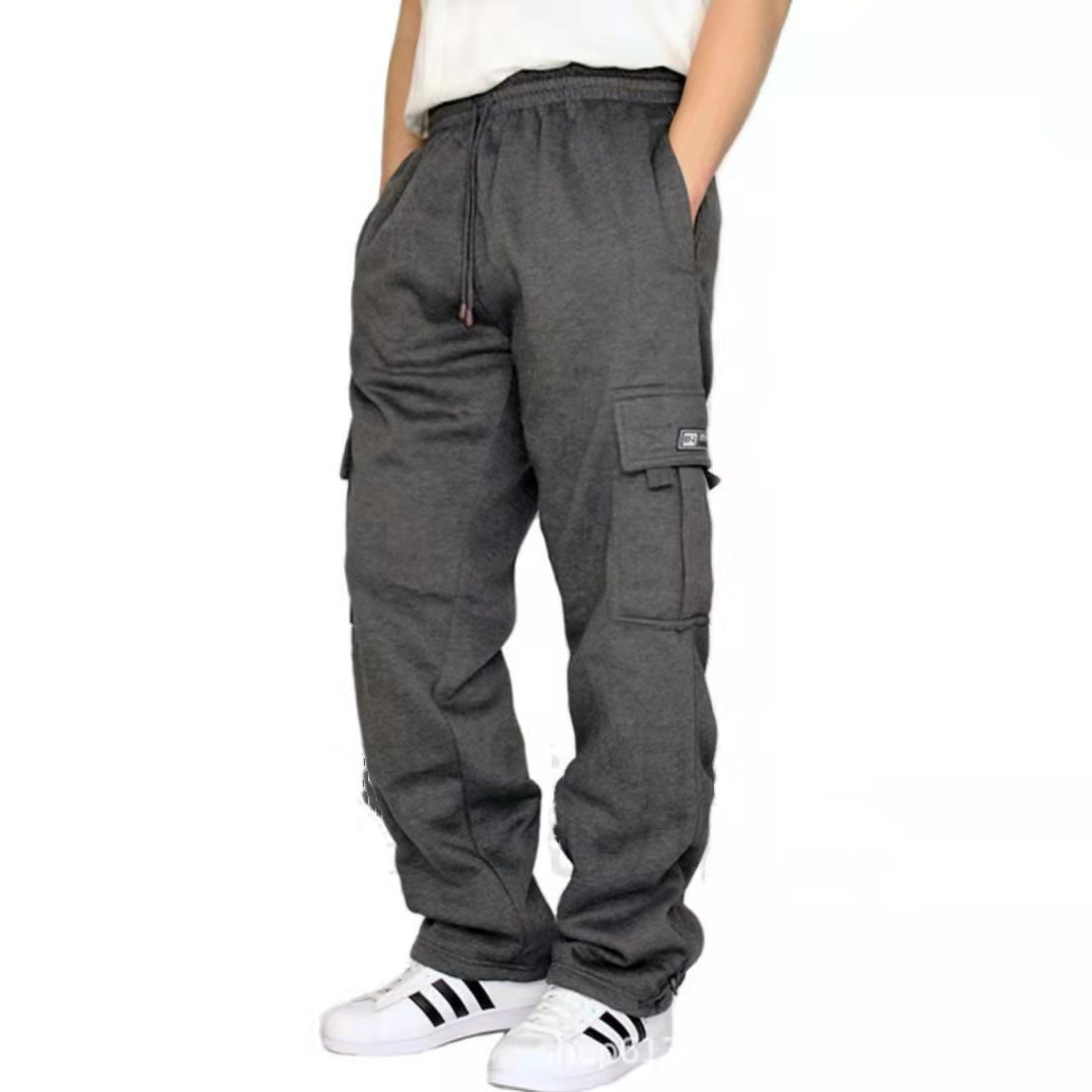 Men Pants Sweatpants Stretch Elastic Waist Jogger Sports Pants Drawstring Trouse - Picture 4 of 8
