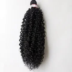 Wig Chemical Fibre Curtain Ditty Human Hair Set - Curly Small Roll 20Inch - View 1