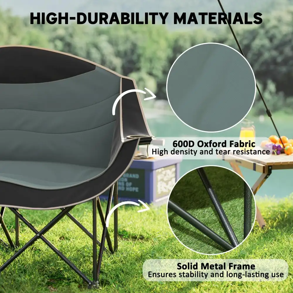 Padded Folding Camp Chair