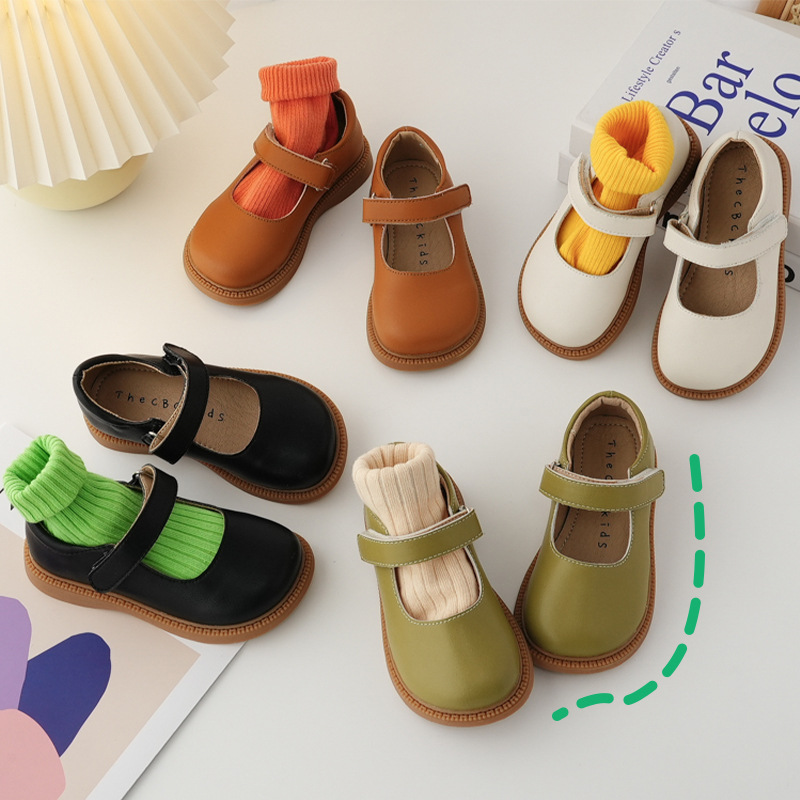 All-match Children's Neutral Leather Shoes - 13