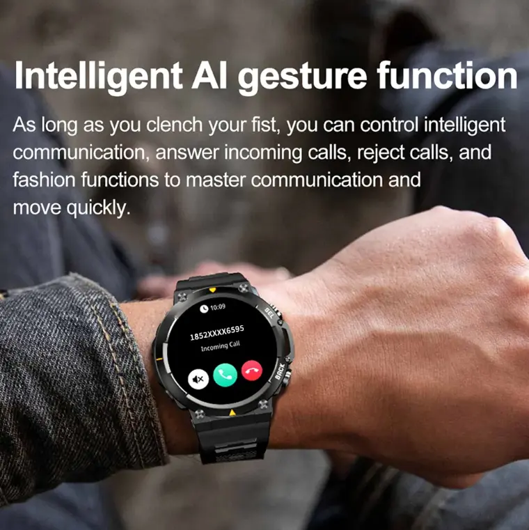 MAX18 Men Smartwatch AMOLED1.43inch Big Screen BT