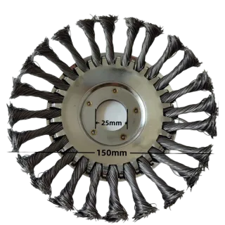 5-Pack  Steel Trimmer Head, Heavy Duty Replacement Steel Wire Brush Disc For Gas String Trimmers