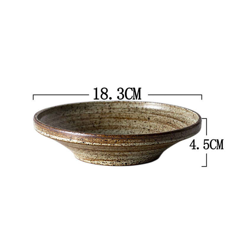 Title 5, Retro Style Fashion Simple Rough Pottery Tableware