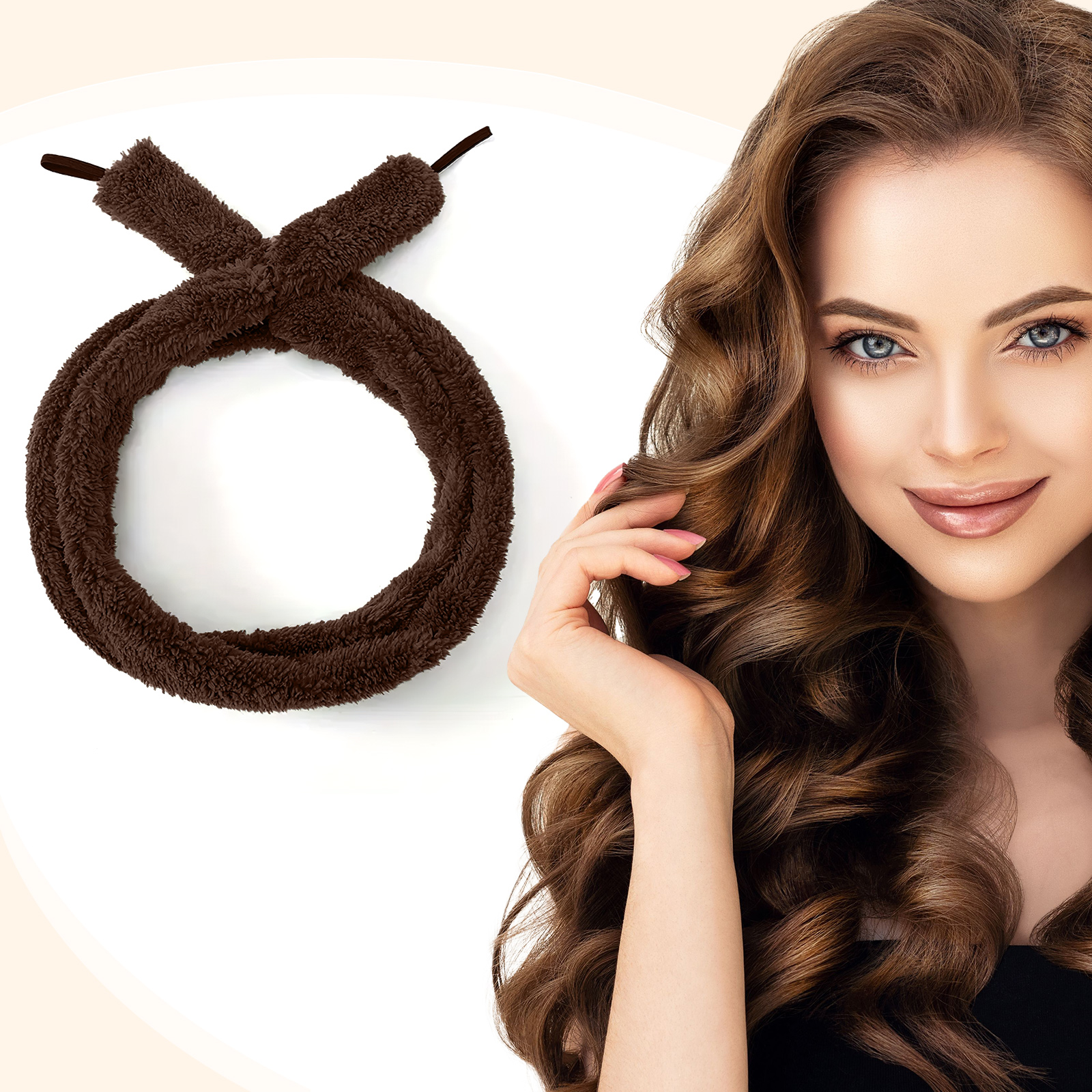 Satin Heatless Hair Curler, Lazy Natural Soft Wave DIY Heatless Curls For Sleep In Overnight, For All Hair Types 36