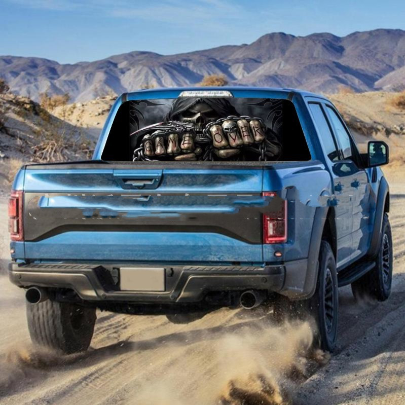 Death Skull Rear Window Decal Truck — foto 5