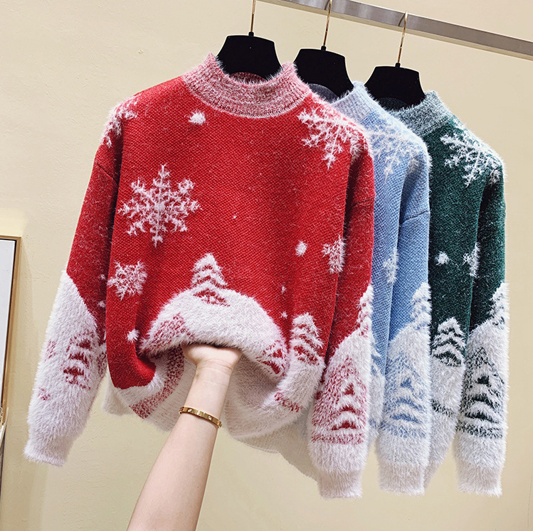 Loose And Versatile Half Turtleneck Sweater