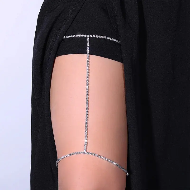 Rhinestone Leg Chain Body Jewelry Simple