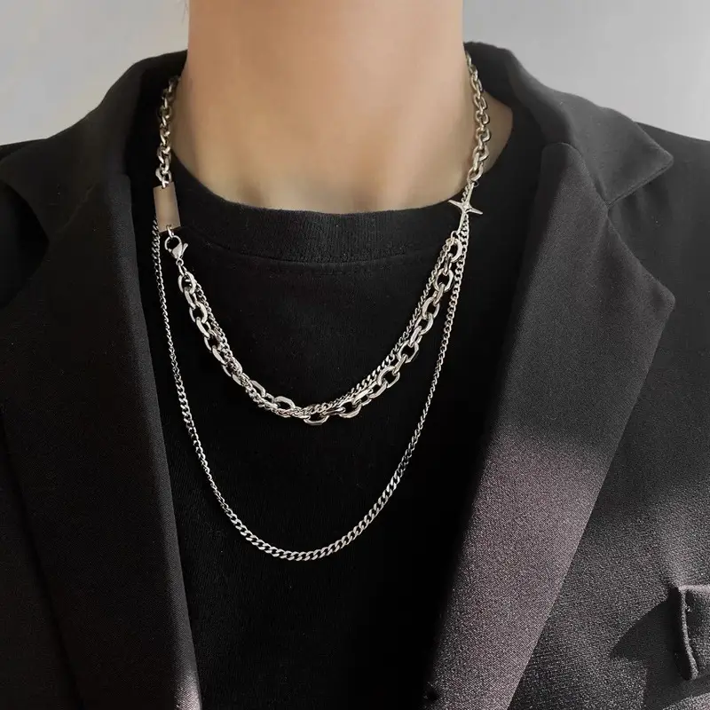 Ins Personality Trend Splicing Necklace In Europe And America