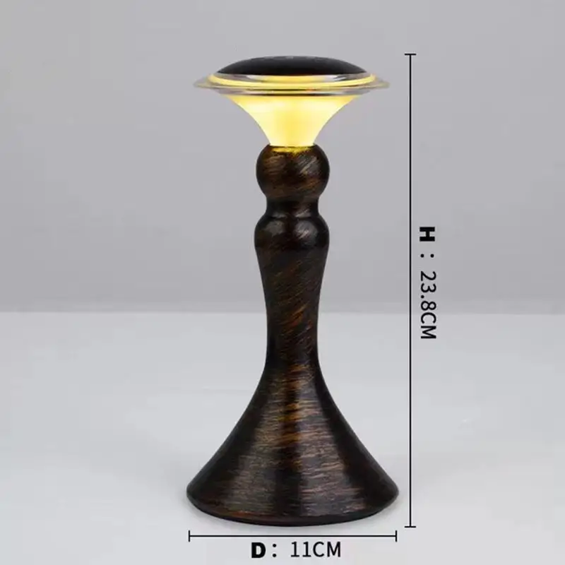 LED Rechargeable Bedroom Decoration Bedside Table Lamp