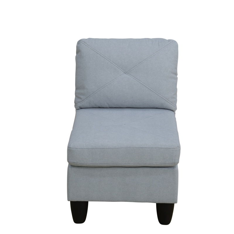 Pickup Only--Grey Massa Calico 4-Piece Couch Living Room Sofa Set