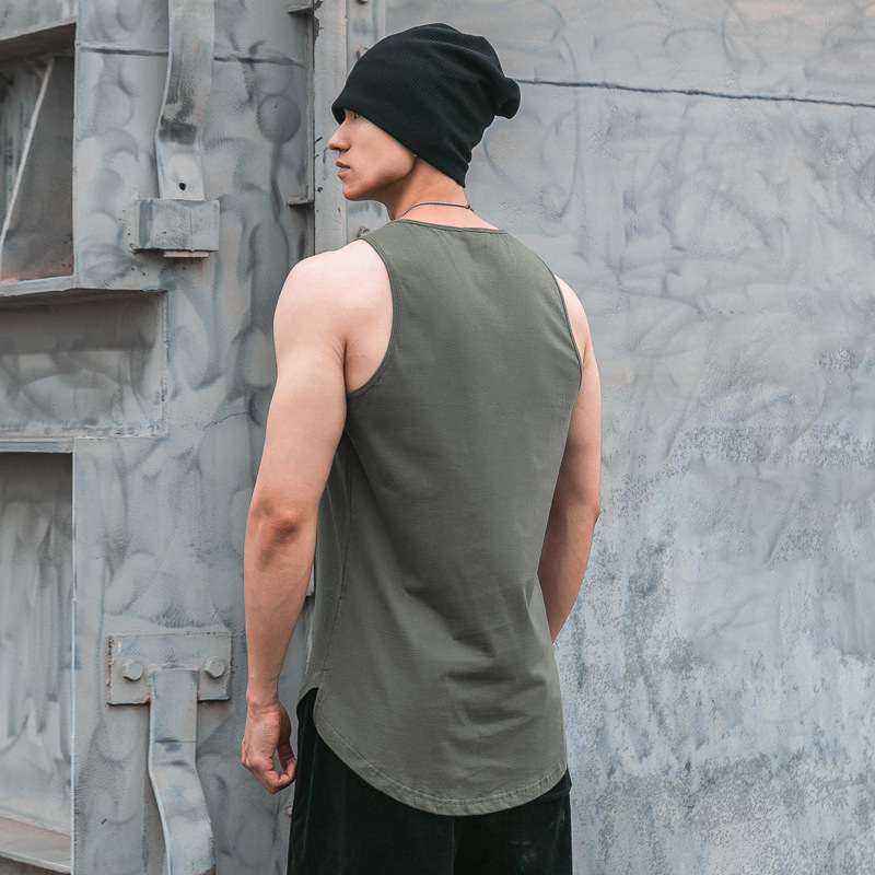 Summer Sports Vest Male Fitness Pure Cotton