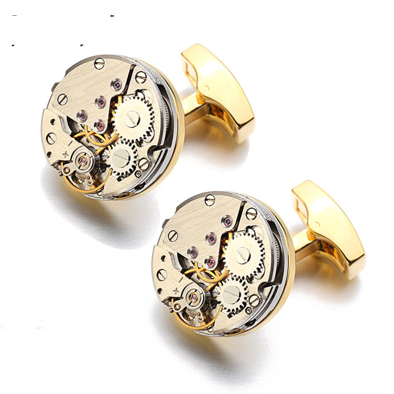 Round Stainless Steel Cufflinks, picture 3 of 3