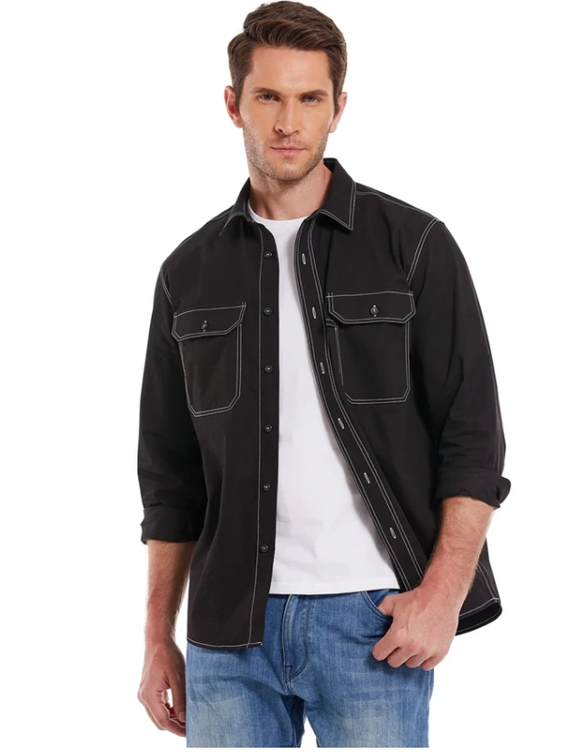 Title 10, Herren Casual Langarmshirt – Bequem und stilvol...