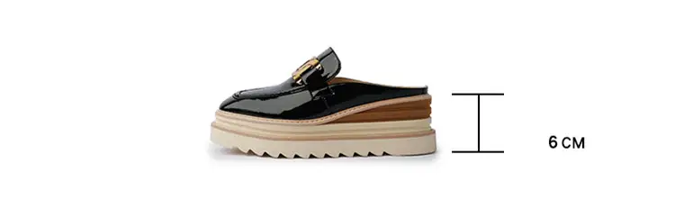 Non-heel Single Platform Platform Shoes