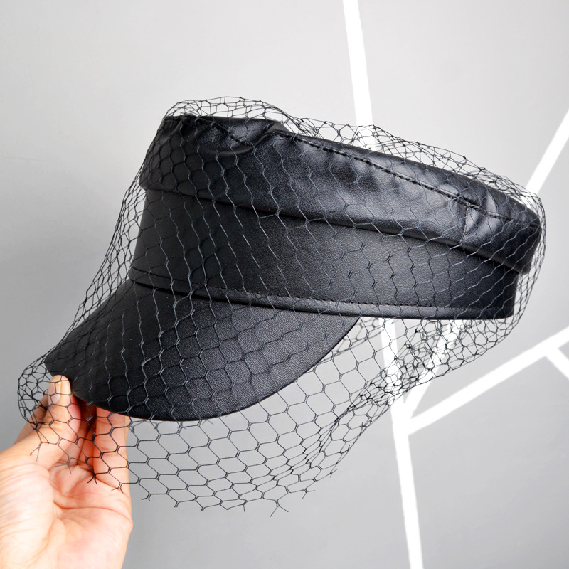 Title 1, Mesh PU leather beret