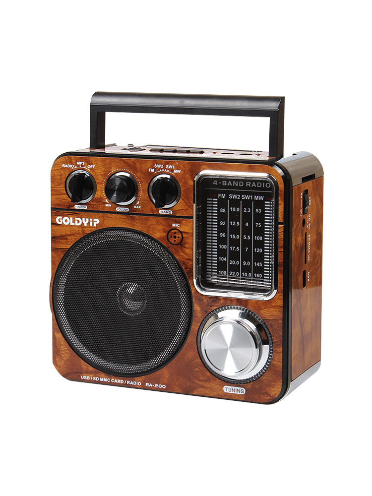 Title 8, Full Band Elderly Retro Radio Antique Desktop