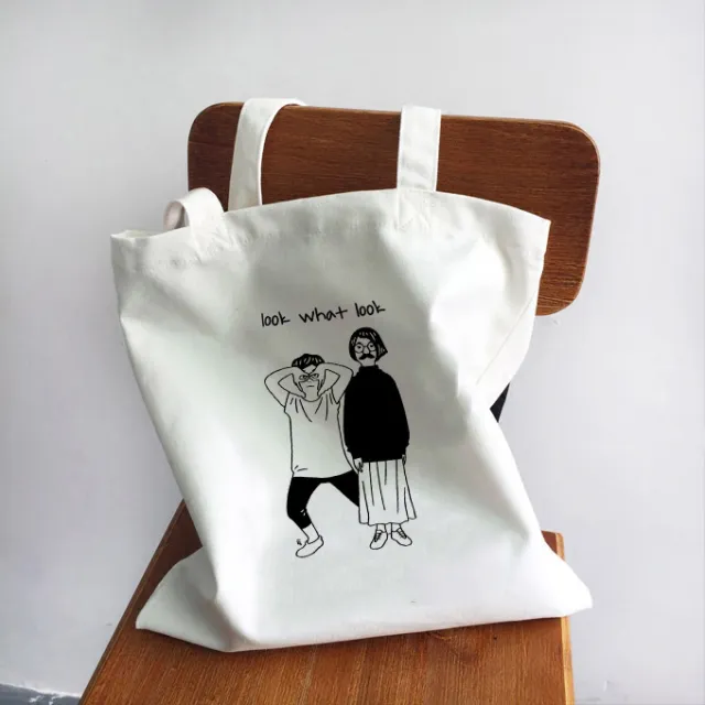Girl Power Quotes Print Canvas Bag Shoulder - Shop at LoveMi