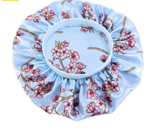 Simplicity Printing Elastic Silk Turban Hat Sky Blue - Shop at LoveMi