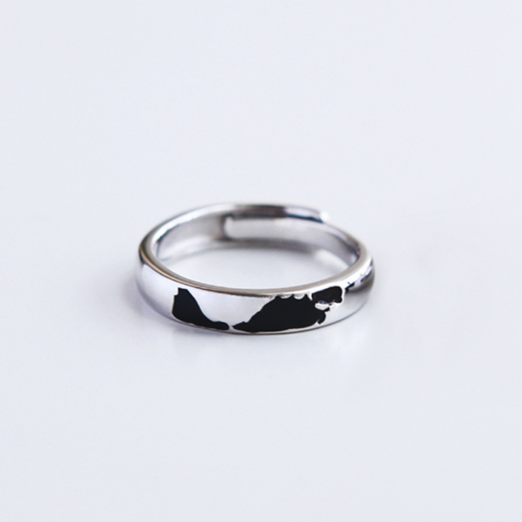 Title 4, Anillo de pareja personalizado coreano simple