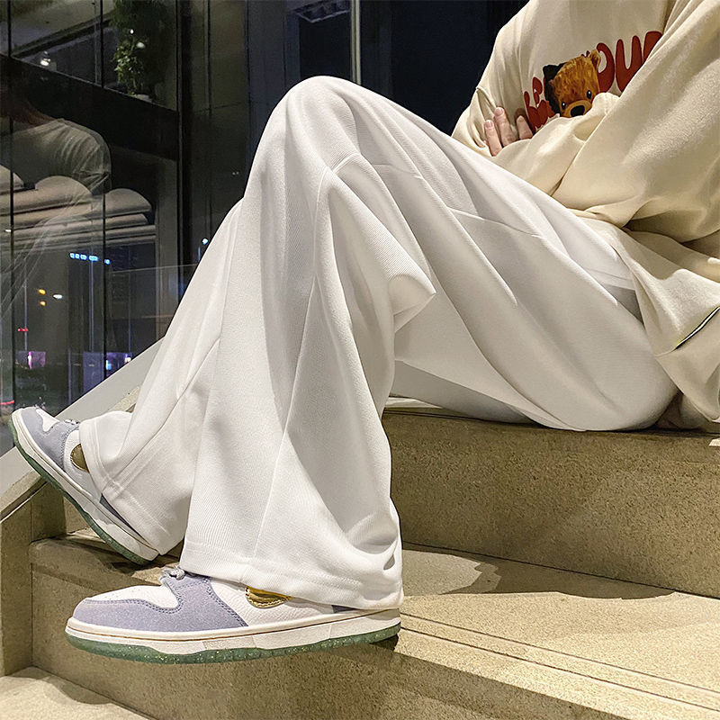 Men's Fashion Casual Loose Wide Leg Sweatpants