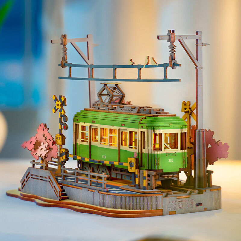 Sakura Journey 3D Puzzle Model Teens Gift - Kamakurakokomae station in front of Kamakura High School, the sakura train beckons you to a thrilling journey with your loved one. Be a tourist for a day as you leisurely roam the seaside where the windows are w