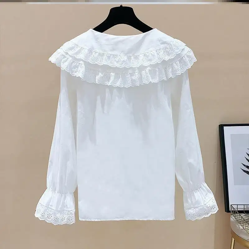 Small Lace Doll Collar Shirt New