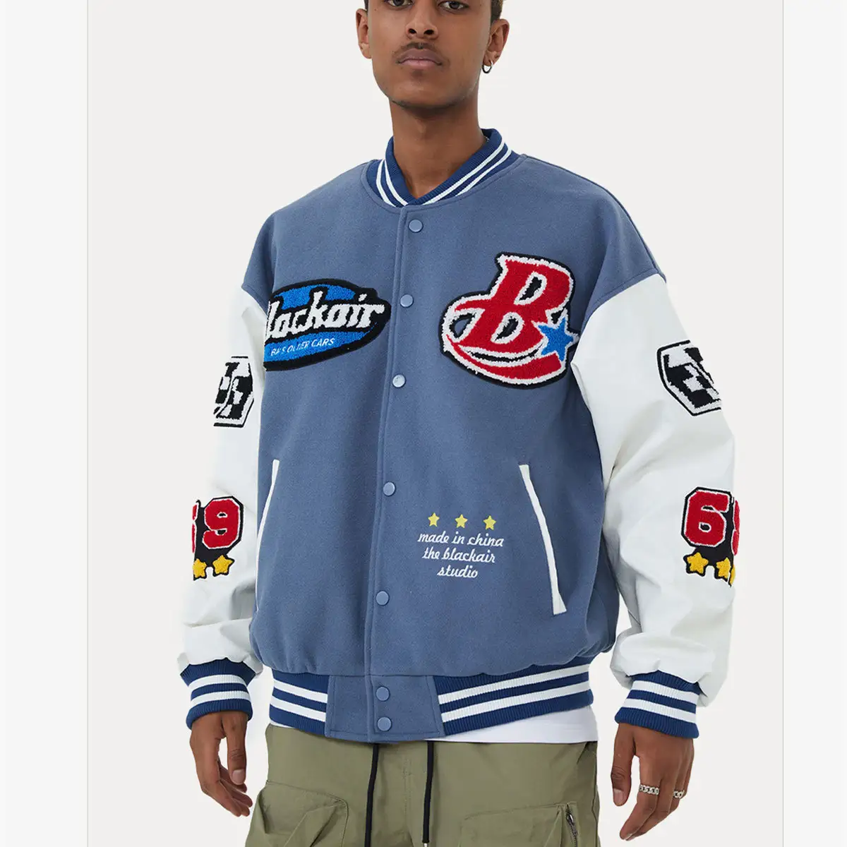 American Street Towel Embroidered Jacket Baseball Uniform