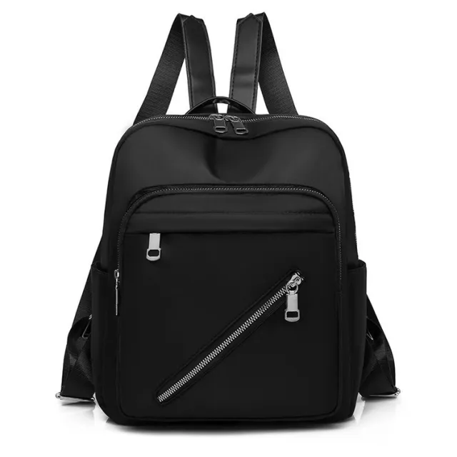 Oxford Cloth Backpack Women Canvas Fashion Simple Travel Black - Shop at LoveMi