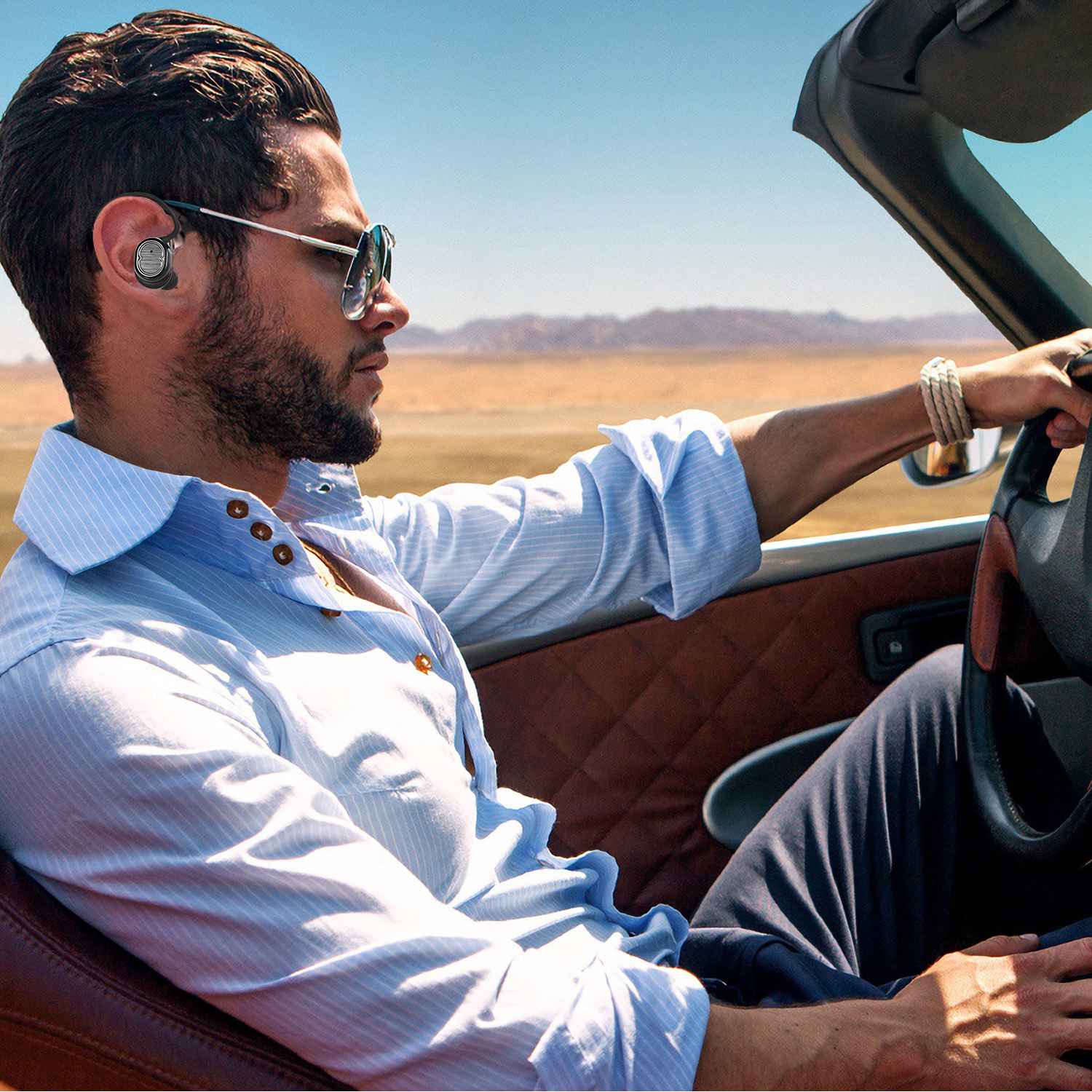 TWS Wireless 5.0 Earbuds IPX4 Touch In-Ear Stereo Earphone Noise Canceling Earpieces 32.8 Ft Transmission Range With Mic 500mAh Magnetic Charging Dock