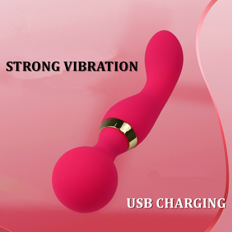 Multi Speeds Silicone Double Head Full Body Massager Vibrator Mute Rechargeable — vista 4