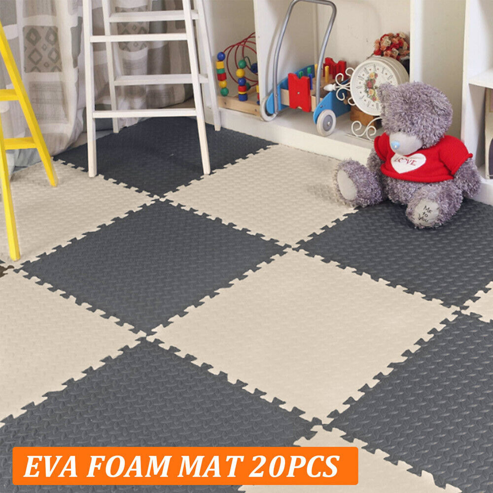 20 Large Soft Foam EVA Kids Floor Mat Jigsaw Tiles Interlocking Garden Play Mats — image 9