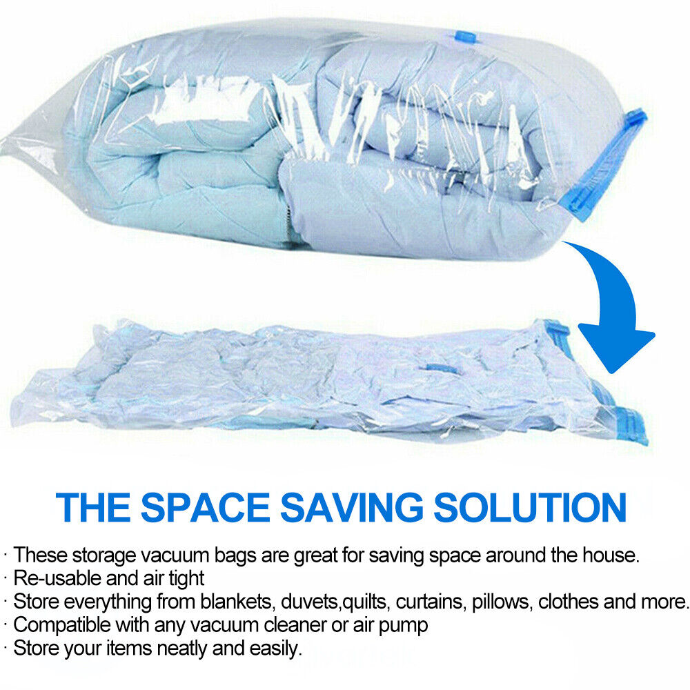 12 X Solid Vacuum Storage Bags, Space Saving, Vacuum Saving, Large Vacuum Storage Bags