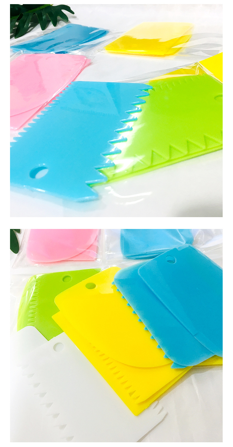 Title 7, Cream Plastic Scraper Cake Cutter Color Scraper...