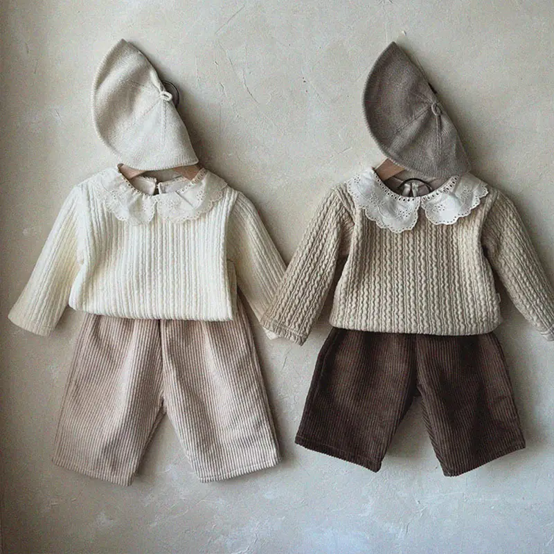 Thickened Cotton Lace Collar Top