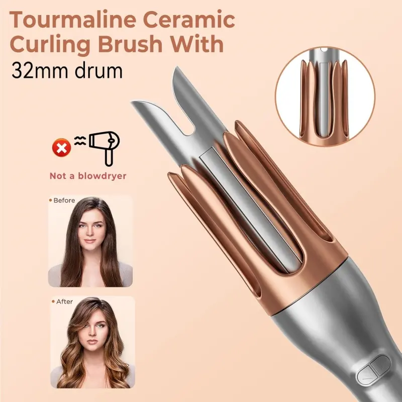 Hair Curler, Portable Automatic Curling Iron