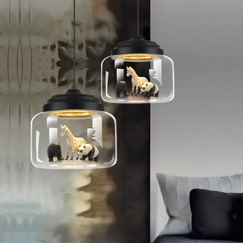 Creative Personality Cartoon Animal Children's Room Glass