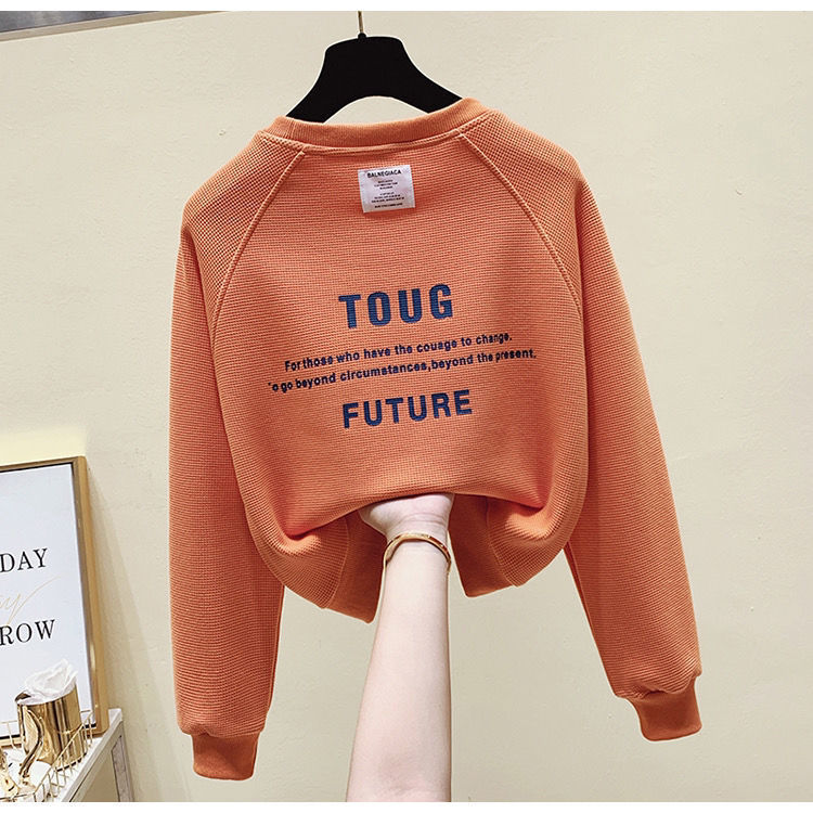 Title 13, Womens Letter Printed Sports Casual Sweater Se...