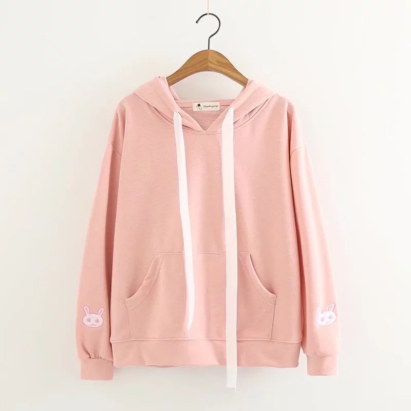 Title 2, Sweet spring new cute rabbit embroidered Hoodie