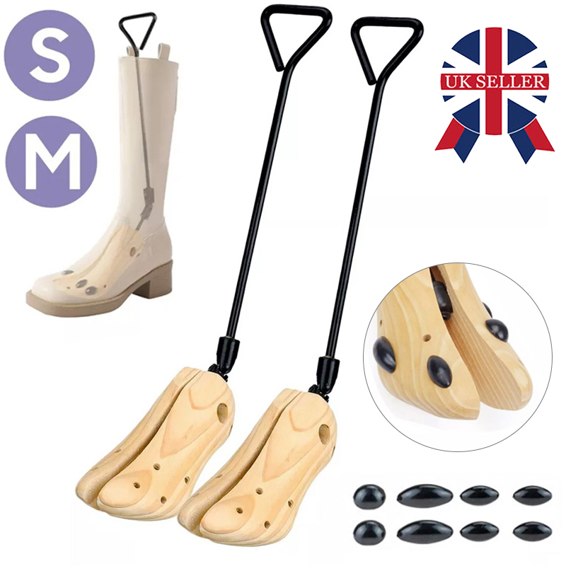 2X Mens Womens Wooden Boot Stretcher Widener Shoe Stretcher